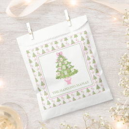 Bolsa De Papel Fiesta de árbol de navidad de acuarela Mahjong