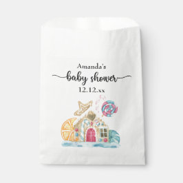 Bolsa De Papel fiesta de baby shower de casa de galletas de Navid