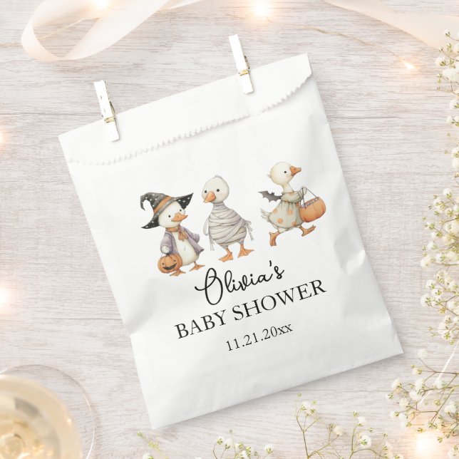 Bolsa De Papel Fiesta de bebé Halloween ganso (Cortado)