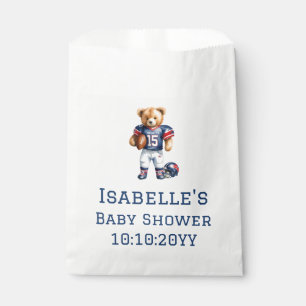 Bolsa De Papel Fiesta de Bebé Oso de Peluche Fútbol Americano Qua