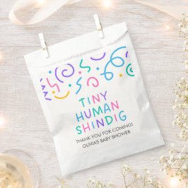 Bolsa De Papel Fiesta de Bebé Tiny Human Baby Shower