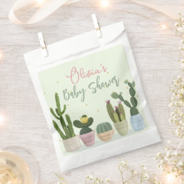 Bolsa De Papel Fiesta de Cactus para Baby Shower  