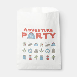 Bolsa De Papel Fiesta de Camping Caminando por Aventura al Aire L