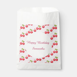 Bolsa De Papel Fiesta de cumpleaños 1 Cute Cherry