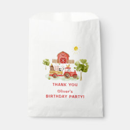 Bolsa De Papel Fiesta de cumpleaños de animales de granja de trac
