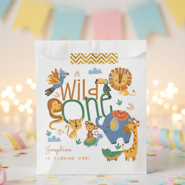 Bolsa De Papel Fiesta de cumpleaños de animales salvajes de safar (Subido por el creador)