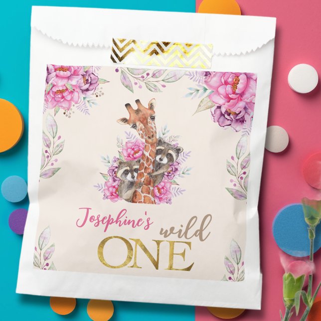 Bolsa De Papel Fiesta de cumpleaños de animales salvajes de safar (Subido por el creador)