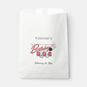 Bolsa De Papel Fiesta de Cumpleaños de Bolos con Logo Retro