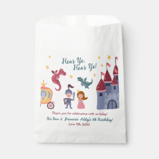 Bolsa De Papel Fiesta de cumpleaños de Caballero y Princesa, Drag