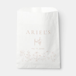 Bolsa De Papel Fiesta de cumpleaños de chicas floral elegante per