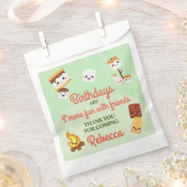 Bolsa De Papel Fiesta de Cumpleaños de Cute S'mores