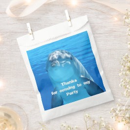 Bolsa De Papel Fiesta de cumpleaños de delfines en la piscina del