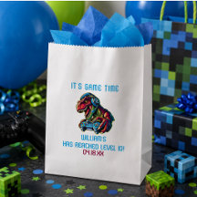Fiesta de cumpleaños de dinosaurios de videojuegos