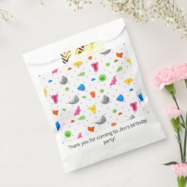 Bolsa De Papel Fiesta de cumpleaños de escalada en el Muro de Roc