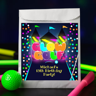 Bolsa De Papel Fiesta de cumpleaños de golf en miniatura brillant