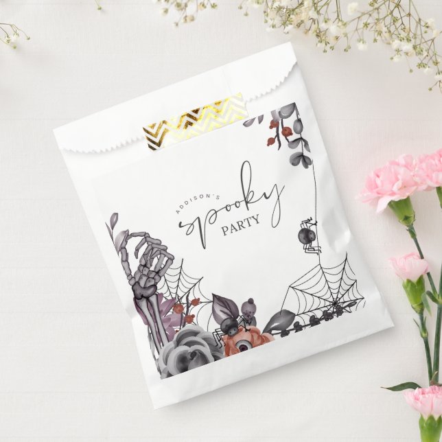 Bolsa De Papel Fiesta de cumpleaños de Halloween con fantasía flo (Sellado)