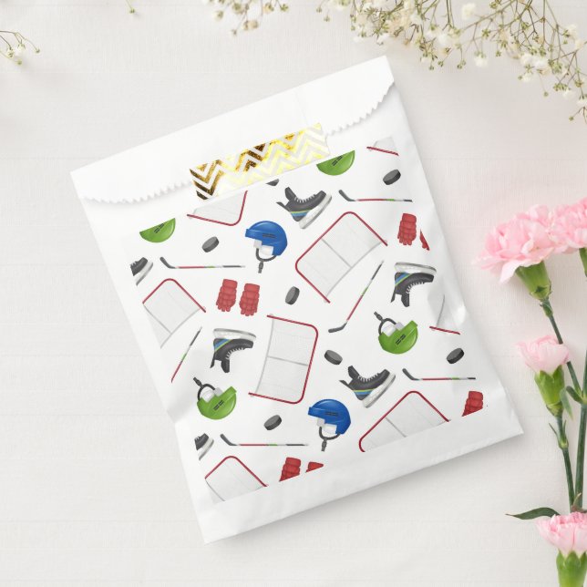 Bolsa De Papel Fiesta de cumpleaños de hockey sobre hielo (Sellado)