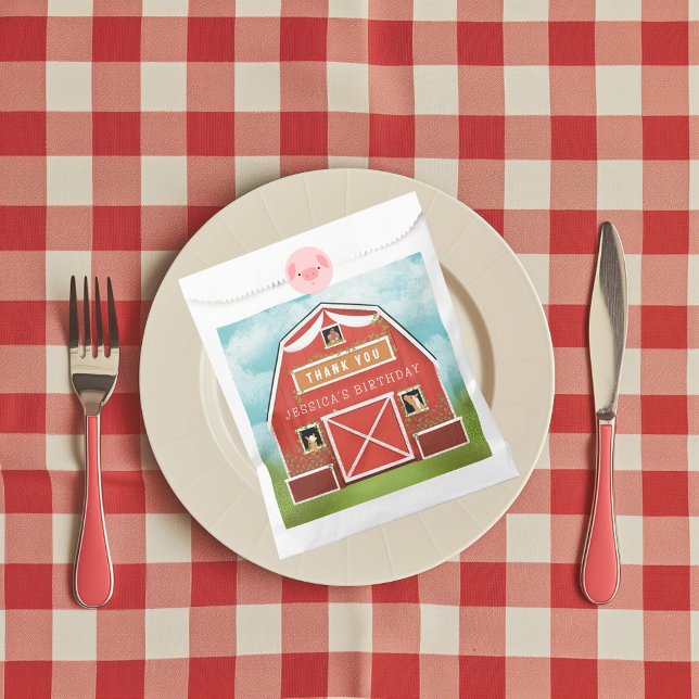 Bolsa De Papel Fiesta de cumpleaños de la pequeña granja de grane (Subido por el creador)