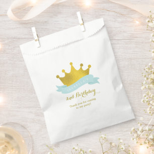 Bolsa De Papel Fiesta de cumpleaños de la Princesa de Oro y la C