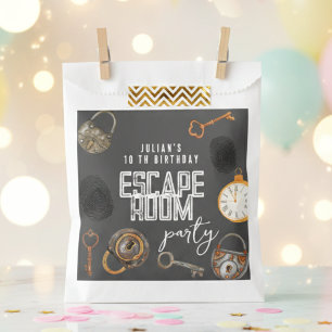 Bolsa De Papel Fiesta de cumpleaños de la sala de escape