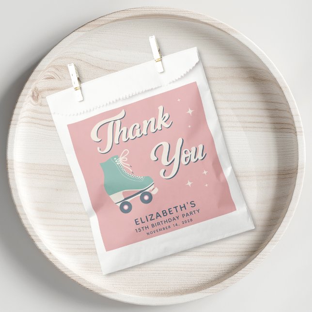 Bolsa De Papel Fiesta de cumpleaños de las chicas Roller Skin (Subido por el creador)