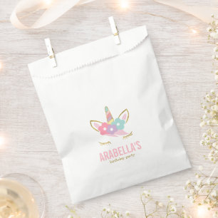Bolsa De Papel Fiesta de cumpleaños de las niñas de Cute Unicorn