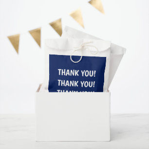 Bolsa De Papel Fiesta de Cumpleaños de Niño Azul Agradecimiento