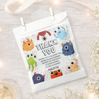 Bolsa De Papel Fiesta de cumpleaños de pequeños monstruos para to