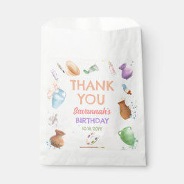 Bolsa De Papel Fiesta de Cumpleaños de Pintura de Cerámica