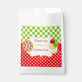 Bolsa De Papel Fiesta de Cumpleaños de Pizza Cumpleaños