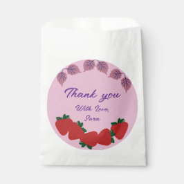 Bolsa De Papel Fiesta de cumpleaños de Strawberries