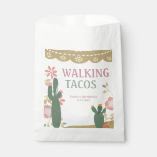 Bolsa De Papel Fiesta de cumpleaños de Tacos Mexicanos a pie