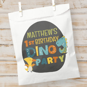 Bolsa De Papel fiesta de cumpleaños de un niño de dinosaurio chin