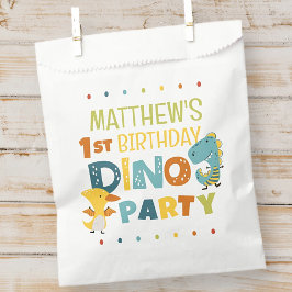 Bolsa De Papel fiesta de cumpleaños de un niño de dinosaurio chin
