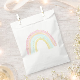 Bolsa De Papel Fiesta de cumpleaños del arcoiris del chica Pastel
