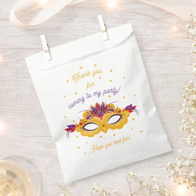 Bolsa De Papel Fiesta de cumpleaños del Carnaval Gracias (Cortado)