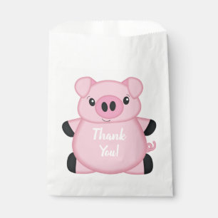 Bolsa De Papel Fiesta de cumpleaños del cerdo