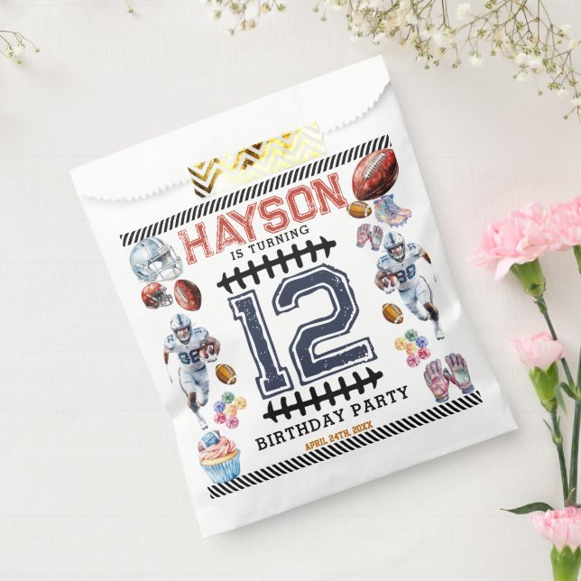 Bolsa De Papel Fiesta de cumpleaños del fútbol masculino (Sellado)