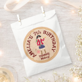 Bolsa De Papel Fiesta de cumpleaños del mapa del tesoro del Chica