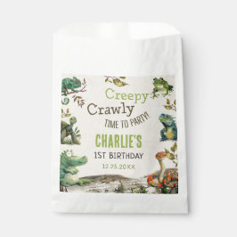 Bolsa De Papel Fiesta de cumpleaños del reptil