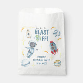 Bolsa De Papel Fiesta de cumpleaños espacial astronauta