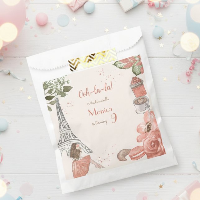 Bolsa De Papel Fiesta de cumpleaños francesa temática de París (Subido por el creador)