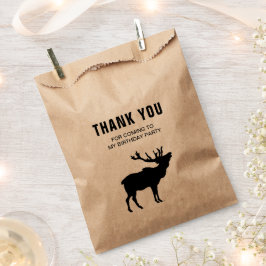 Bolsa De Papel Fiesta de cumpleaños gracias bosque de ciervos en 