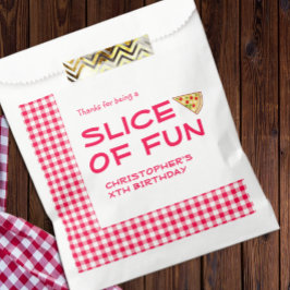 Bolsa De Papel Fiesta de Cumpleaños Infantil de Pizza