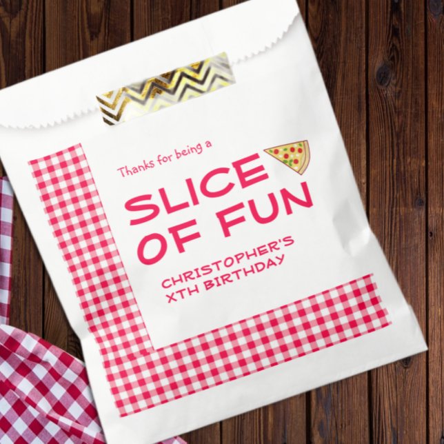 Bolsa De Papel Fiesta de Cumpleaños Infantil de Pizza (Subido por el creador)
