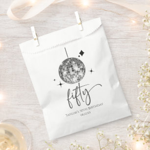 Bolsa De Papel Fiesta de cumpleaños número 50 con Bola de Disco d