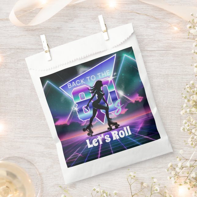 Bolsa De Papel Fiesta de cumpleaños para el patinaje sobre el vol (Cortado)