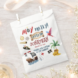 Bolsa De Papel Fiesta de cumpleaños por piratas gracias