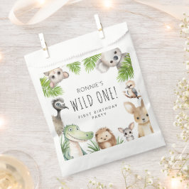 Bolsa De Papel ¡Fiesta de Cumpleaños Salvaje de Animales Australi