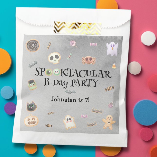 Bolsa De Papel Fiesta de cumpleaños Spooktacular (Subido por el creador)